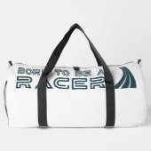 Geboren, um ein Rennfahrer zu sein Duffle Bag (Rückseite)