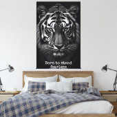 Geboren, um furchtlos zu stehen leinwanddruck (Insitu (Schlafzimmer))