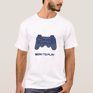 Geboren, um Gradient Gamepad Art zu spielen T-Shirt