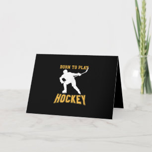 Geboren um Hockey zu spielen Geschenk für Hockeysp Karte