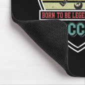 Geboren, um Legende-Player-Fußball zu sein Mousepad (Ecke)