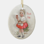 Geboren, um Mädchen zu backen Keramikornament (Rechts)