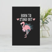 Geboren, um Niedliche Flamingo Liebhaber Phantasti Save The Date (Stehend Vorderseite)