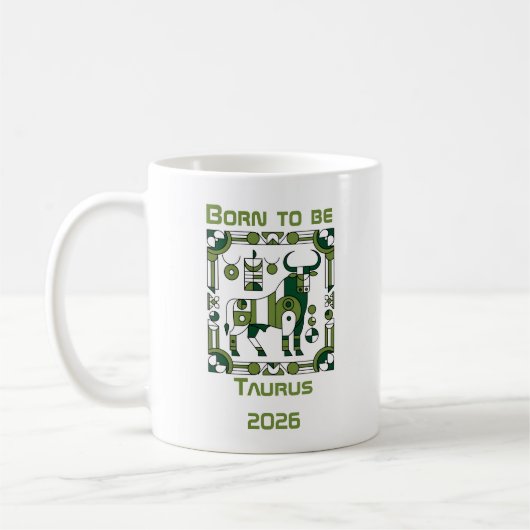 Geboren um Stier zu sein Kaffeetasse (Links)