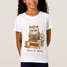 Geboren, um süßes Eulen-Buchliebhaber-Design zu le T-Shirt