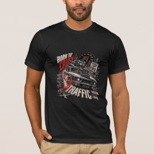 GEBOREN, UM VERKEHR ZU VERURSACHEN – Chrome Panthe T-Shirt
