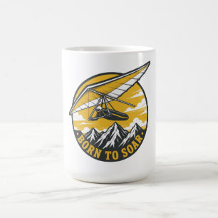 Geboren, um Vintage-Hanggleiter Berge zu überflieg Kaffeetasse