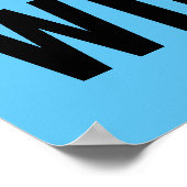 Geboren, um wild Bald Adler Motivierend Kunstwerke Poster (Ecke)