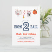 Geboren um zu ballen einladung (Stehend Vorderseite)