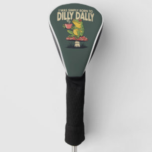 Geboren um zu bummeln Vintage Frosch Lustig Retro Golf Headcover