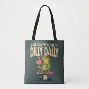 Geboren um zu bummeln Vintage Frosch Lustig Retro  Tasche
