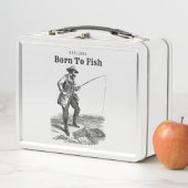 Geboren um zu Fischen Metall Brotdose (Beispiel)