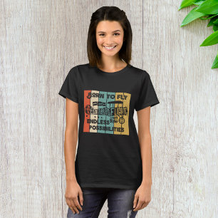 Geboren um zu fliegen T-Shirt