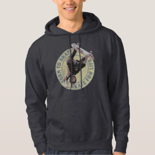 geboren um zu skaten, skate fürs Leben, Vintage-Sk Hoodie