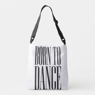Geboren um zu tanzen Minimalist Dance Quote T-Shir Tragetaschen Mit Langen Trägern