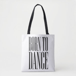 Geboren um zu Tanzen Minimalistisches Tanzzitat T- Tasche
