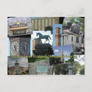 Geboren und in Waterbury CT aufgewachsen Postkarte