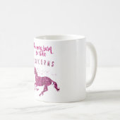 Geboren, Unicorns zu reiten! Kaffeetasse (VorderseiteRechts)