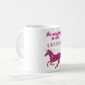 Geboren, Unicorns zu reiten! Kaffeetasse (Vorderseite Links)