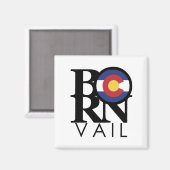 GEBOREN Vail Colorado Magnet (Vorderseite/Rückseite)