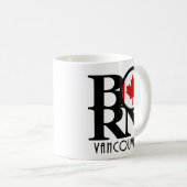 GEBOREN Vancouver (kanadische Flagge) 11oz Kaffeetasse (VorderseiteRechts)