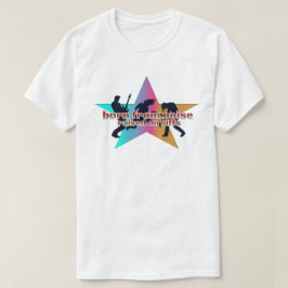 Geboren vom Lärm, auf Riffs erhoben T-Shirt