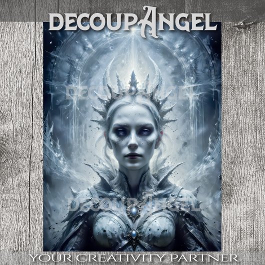 Geboren von Dunkelheit - Decoupage - Seidenpapier