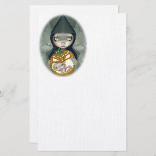 "Geboren von einem Kürbis" Briefpapier (Vorne/Hinten)
