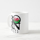 GEBOREN Wales Kaffeetasse (Vorderseite Links)