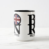 GEBOREN Walton-On-Thames 15oz Zweifarbige Tasse (Mittel)