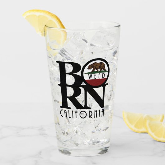 GEBOREN Weed California Glas (Vorderseite Ice)