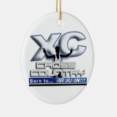 GEBOREN, WEIHNACHTSverzierungs-QUERland-MOTTO Keramikornament (Rechts)