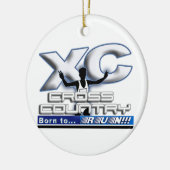 GEBOREN, WEIHNACHTSverzierungs-QUERland-MOTTO Keramikornament (Links)