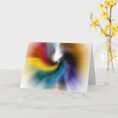 "Geboren-wieder-Regenbogen" Karte (Gelbe Blume)