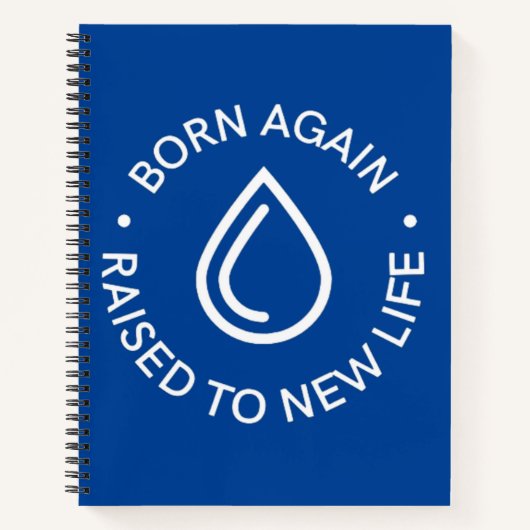 Geboren wieder Taufe SpiralNotebook Notizblock (Vorderseite)