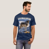 Geboren, Wild Wolf T - Shirt zu sein (Vorne ganz)