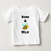 Geboren, wild zu sein baby t-shirt (Vorderseite)