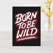 Geboren, wild zu sein karte (Gelbe Blume)