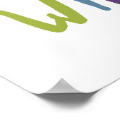 Geboren, wild zu sein | Regenbogenfarben | Stolz Poster (Ecke)