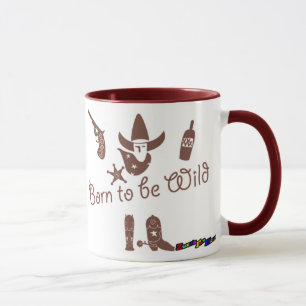 Geboren, wild zu sein - rustikale Tasse