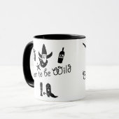 Geboren, wild zu sein - Tasse (Vorderseite Links)