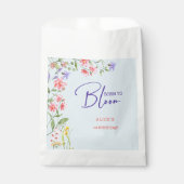 Geboren, wilde Blume zu blühen Kindergeburtstag Geschenktütchen (Vorderseite)