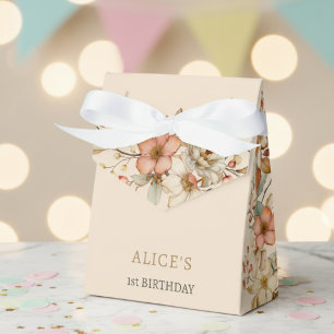 Geboren, wilde boho Blume Kindergeburtstag zu blüh Geschenkschachtel