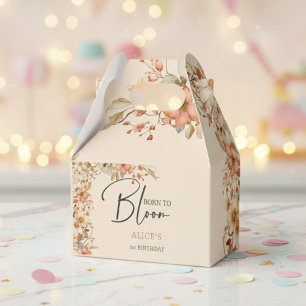 Geboren, wilde boho Blume Kindergeburtstag zu blüh Geschenkschachtel