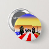 GEBOREN, WILDE FARBE ZU SEIN BUTTON (Vorne & Hinten)