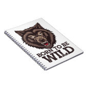 Geboren, Wilder Wolf zu sein: Ungezähmter Alpha-Ge Notizblock (Rechte Seite)