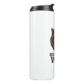 Geboren, Wilder Wolf zu sein: Ungezähmter Alpha-Ge Thermosbecher (Nach links gedreht)