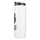 Geboren, Wilder Wolf zu sein: Ungezähmter Alpha-Ge Thermosbecher (Nach rechts gedreht)