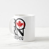 GEBOREN Winnipeg 11oz Kaffeetasse (Vorderseite Links)