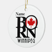 GEBOREN Winnipeg Keramik Ornament (Links)